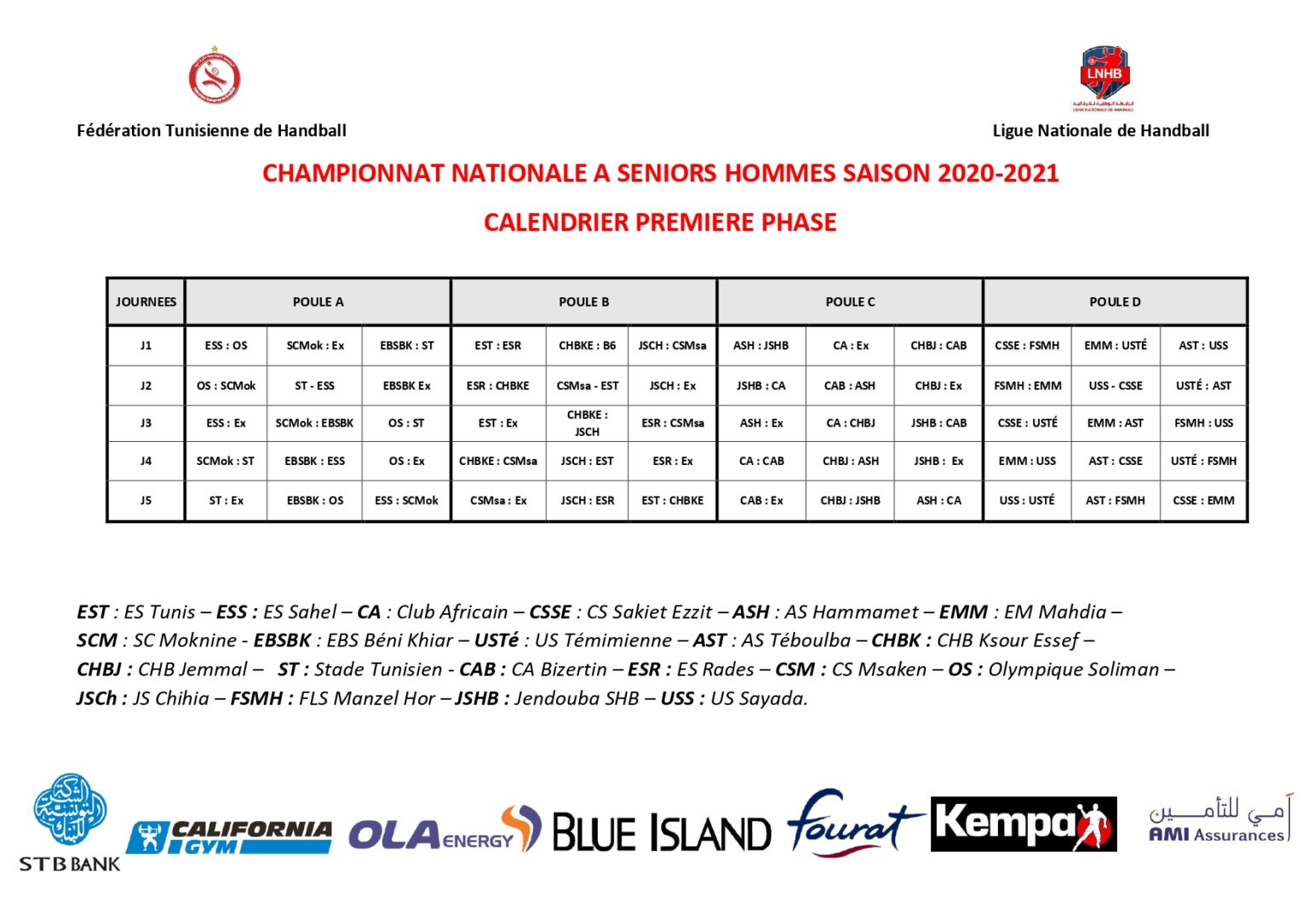 Handball, National A : Le Calendrier De La Saison 2020-2021 Connu ...