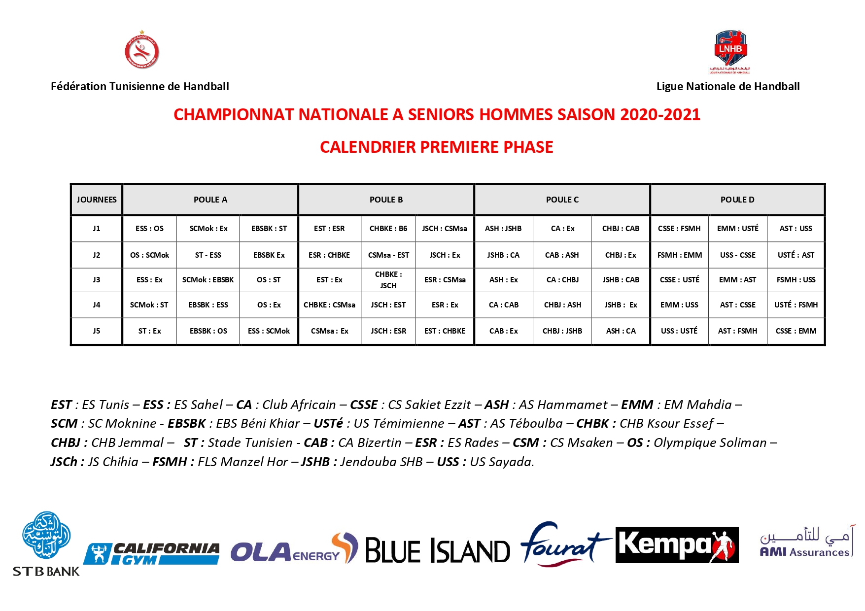 Handball, National A : le calendrier de la saison 2020-2021 connu